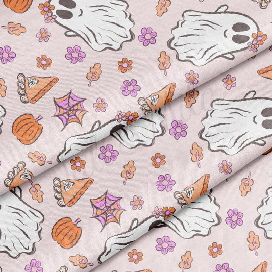 100% Cotton Fabric By the Yard Printed in USA Cotton Sateen - Cotton Halloween СTN1870