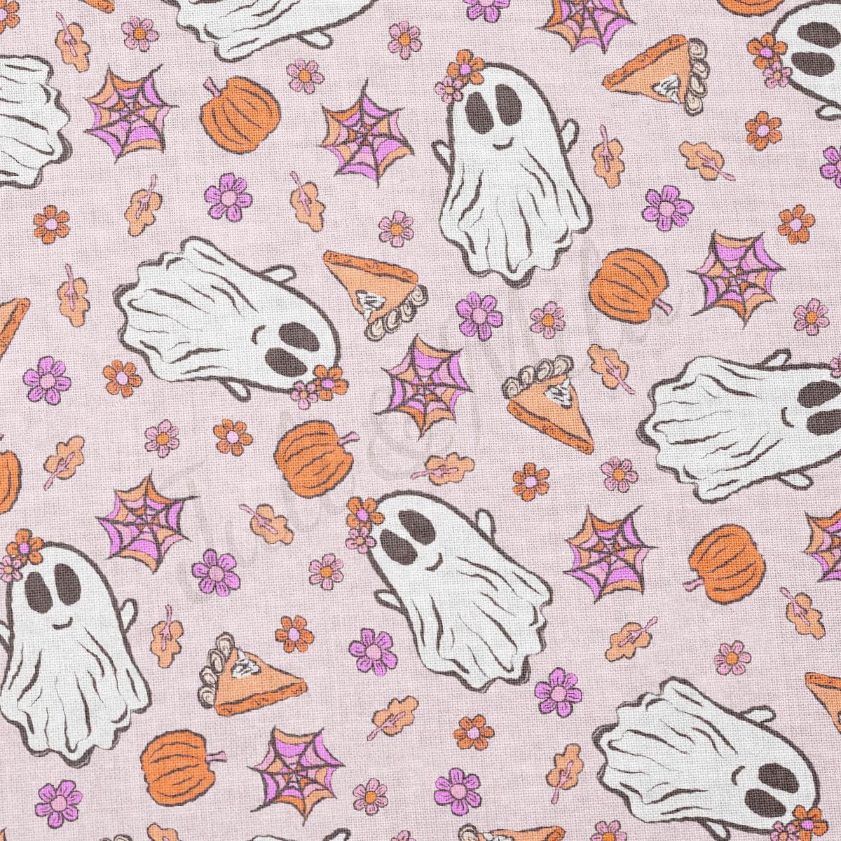100% Cotton Fabric By the Yard Printed in USA Cotton Sateen - Cotton Halloween СTN1870