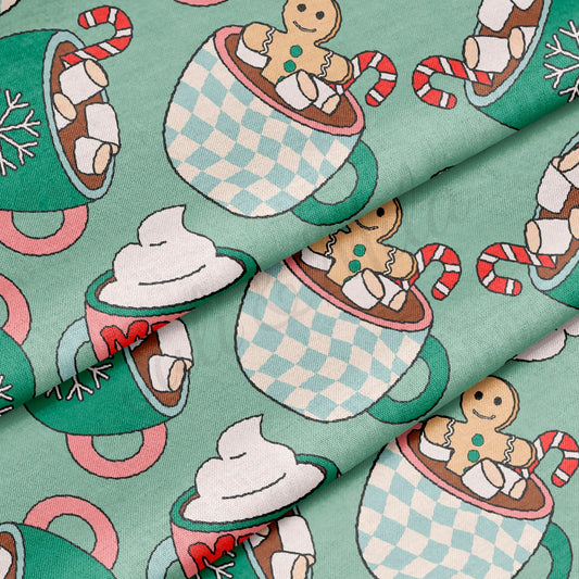 100% Cotton Fabric By the Yard Printed in USA Cotton Sateen - Cotton СTN1879 christmas