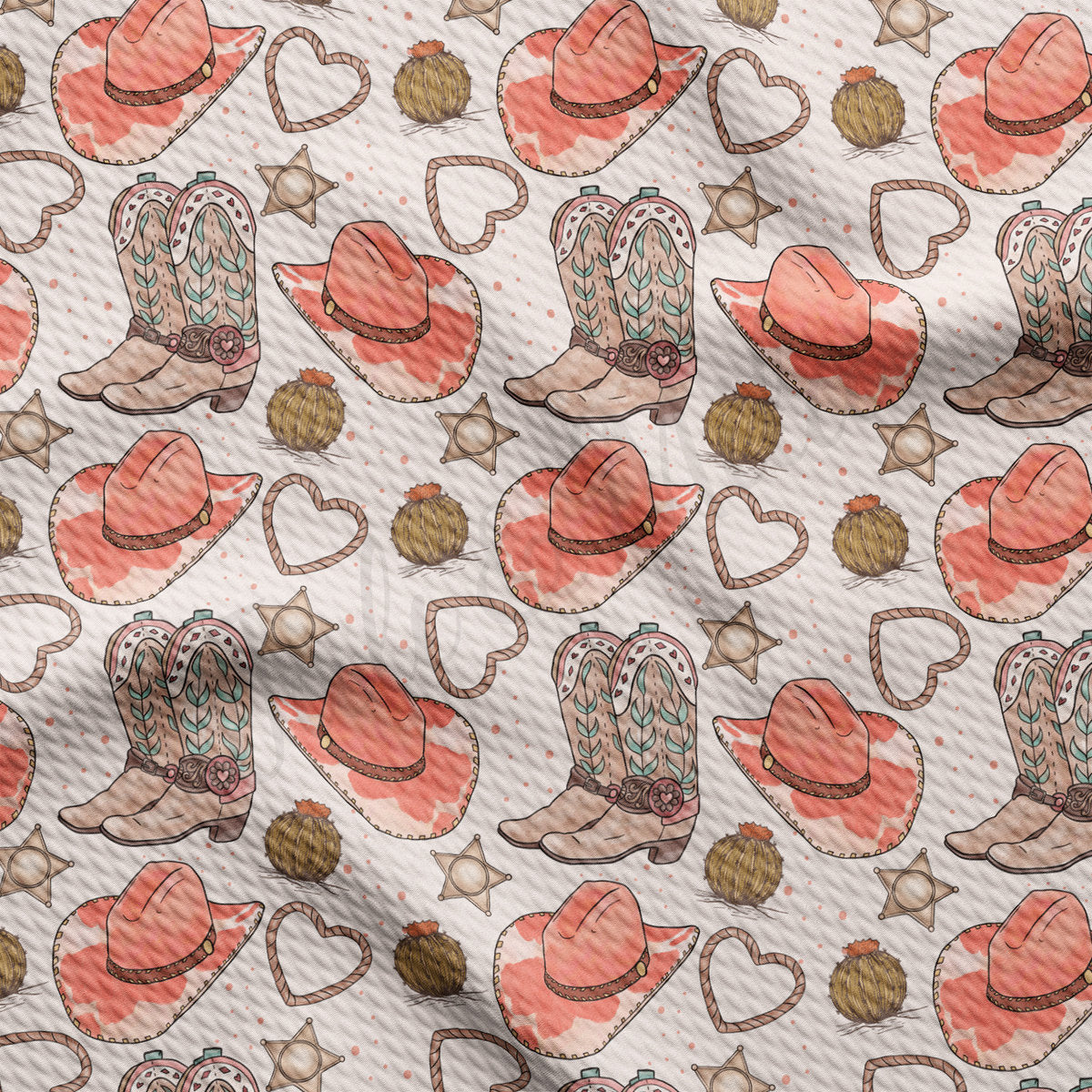 Valentines Day Bullet Textured Fabric AA1911 cowboy