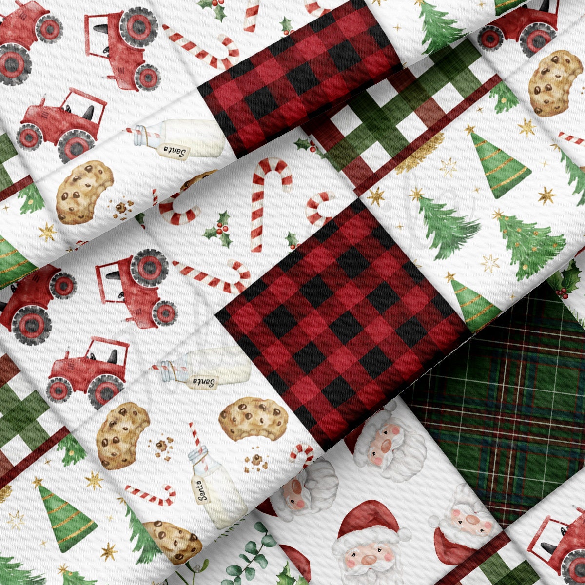 Christmas Candy Cane Bullet Textured Fabric AA1906