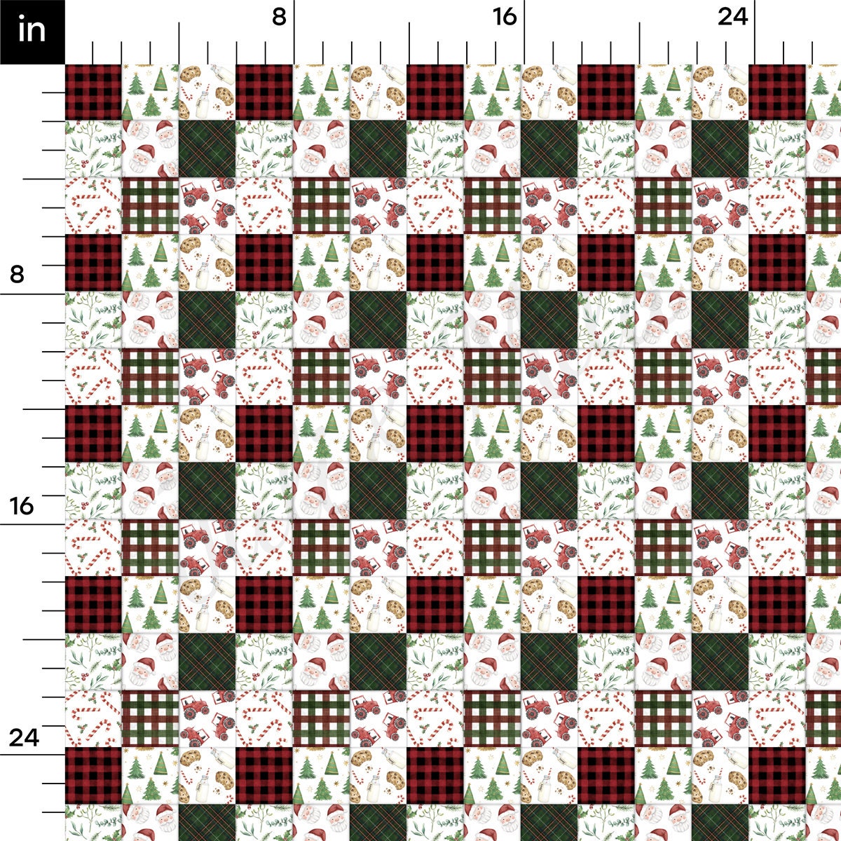 Christmas Candy Cane Bullet Textured Fabric AA1906