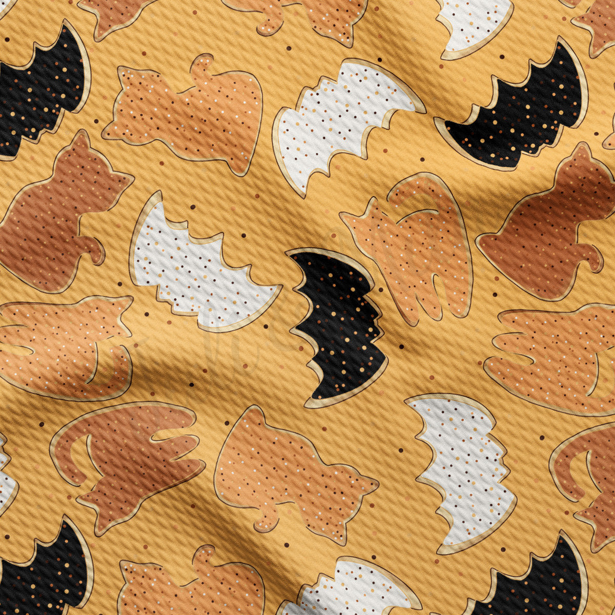 Autumn Fall Halloween Bullet Textured Fabric AA1945