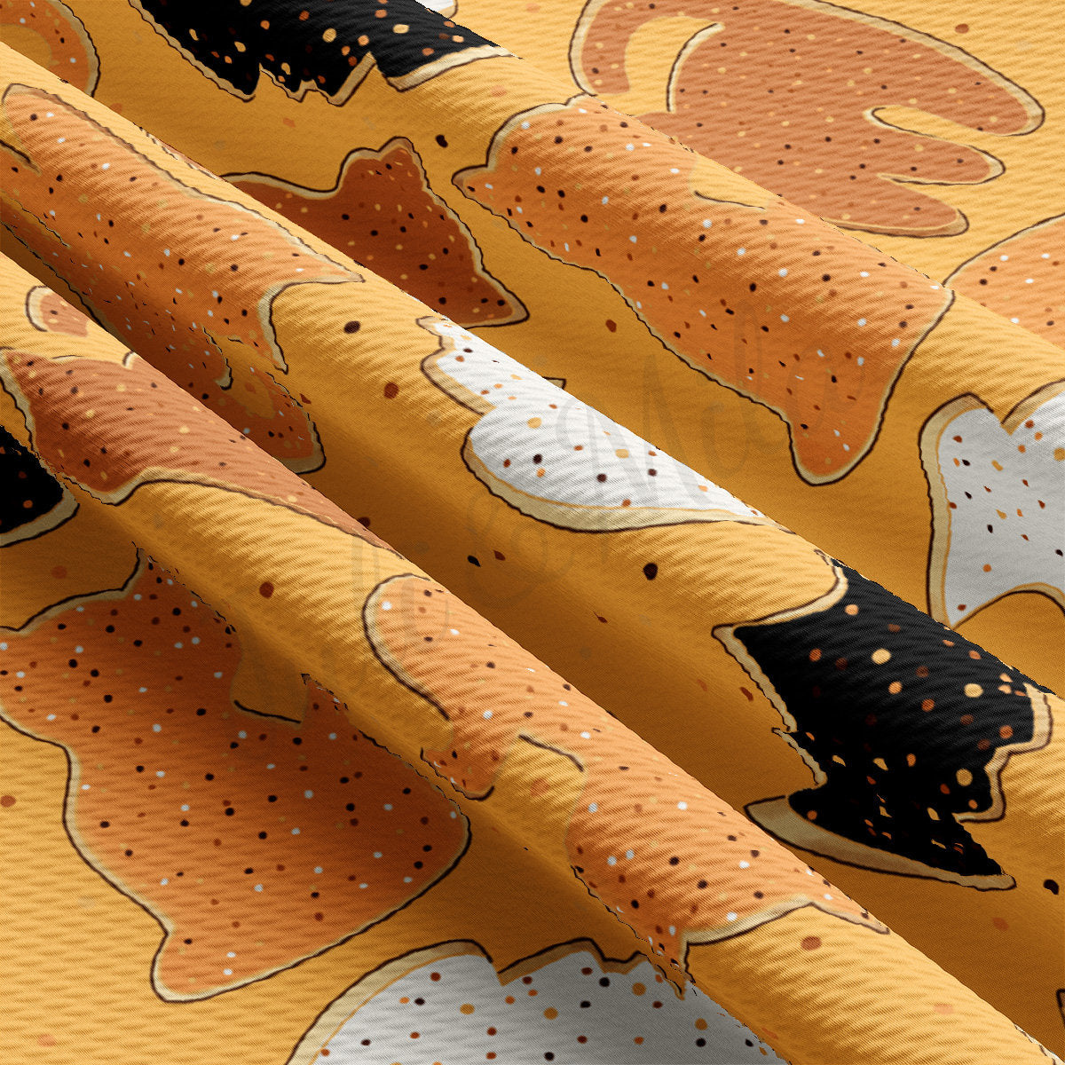 Autumn Fall Halloween Bullet Textured Fabric AA1945