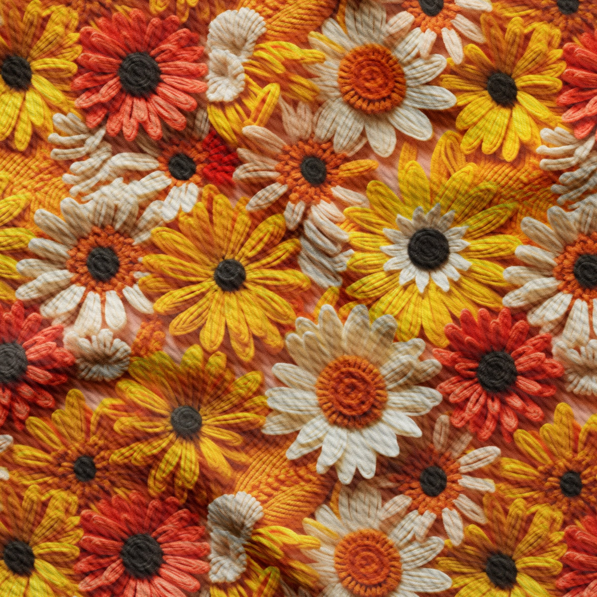 Bullet Textured Fabric AA1924 flowers Embroidery