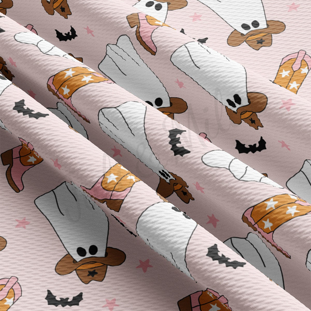 Fall Halloween Bullet Textured Fabric AA1910 cowboy ghosts