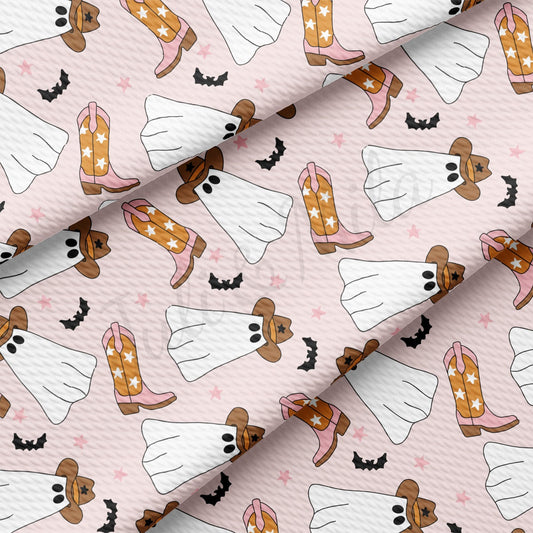 Fall Halloween Bullet Textured Fabric AA1910 cowboy ghosts