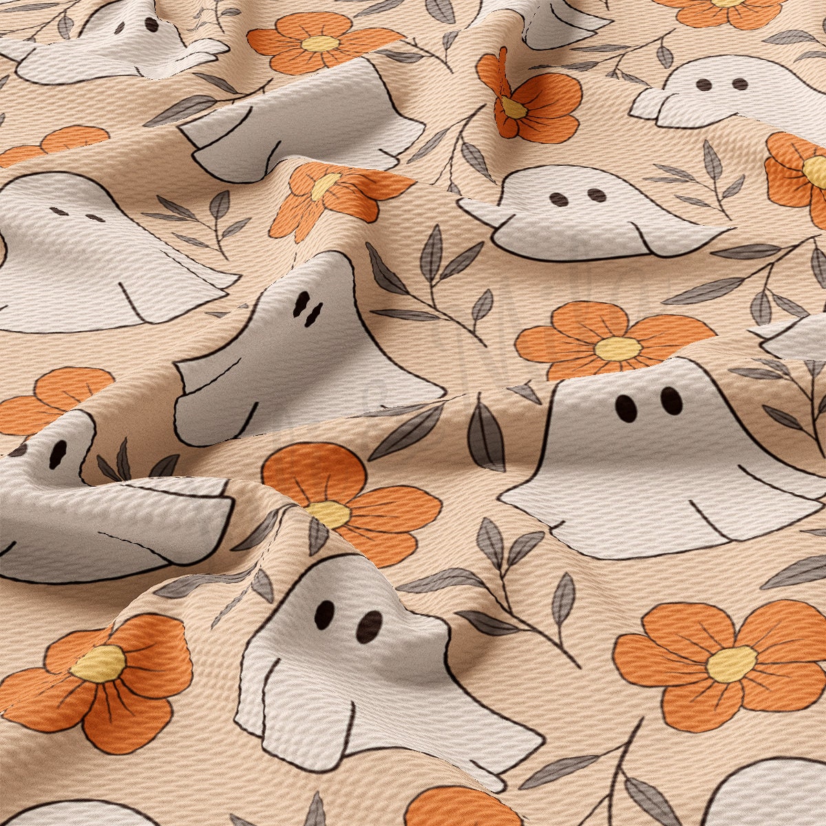 Fall Halloween Bullet Textured Fabric AA1940 ghosts