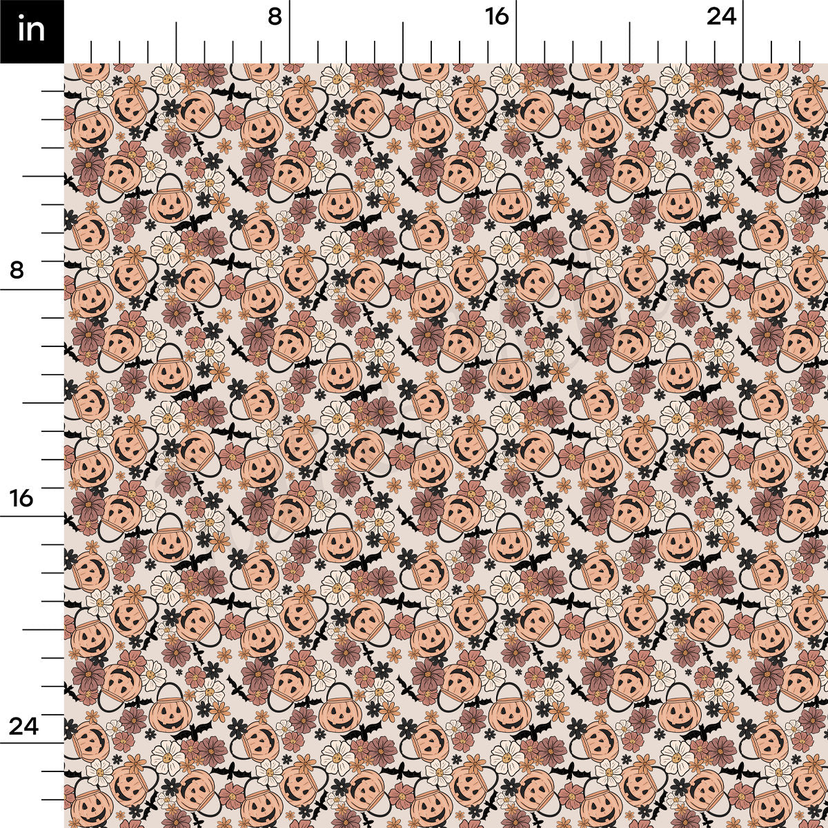 Fall Autumn Halloween 100% Cotton Fabric Cotton CTN1944