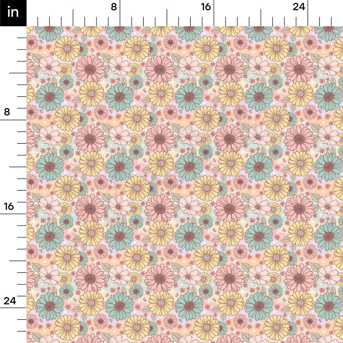 100% Cotton Fabric flower CTN1637