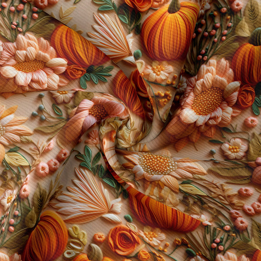 Embroidery Rib Knit Fabric RBK1932