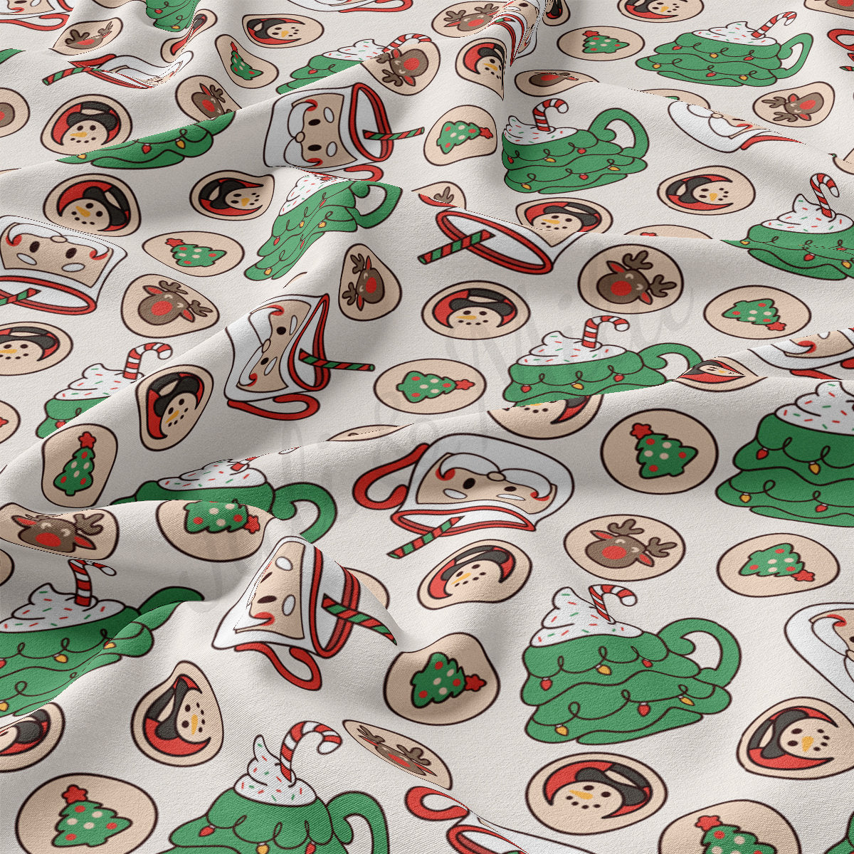 DBP Fabric Double Brushed Polyester Fabric DBP1893 christmas