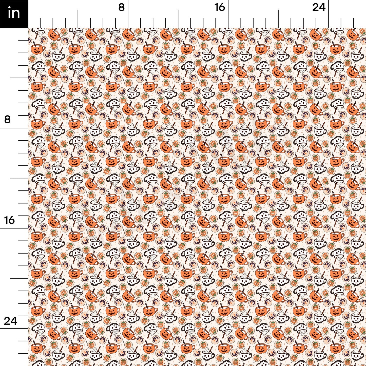 100% Cotton Fabric By the Yard Printed in USA Cotton Sateen - Cotton Halloween СTN1874