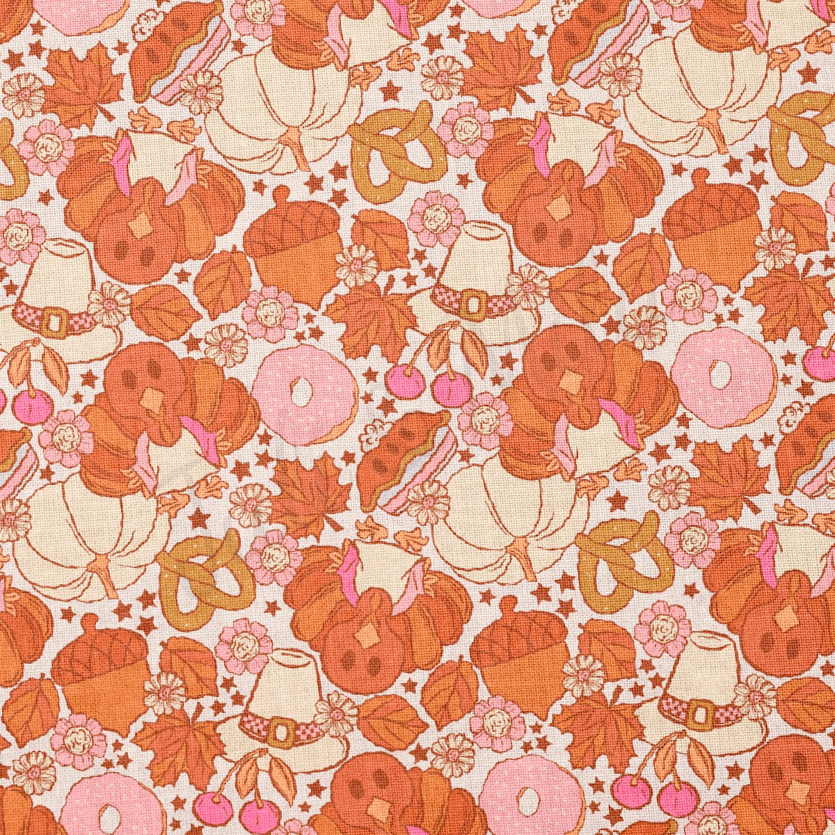 100% Cotton Fabric By the Yard Printed in USA Cotton Sateen - Cotton СTN1892 Thanksgiving Day
