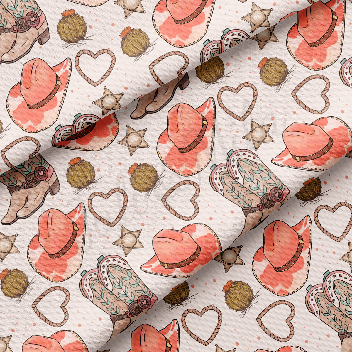 Valentines Day Bullet Textured Fabric AA1911 cowboy