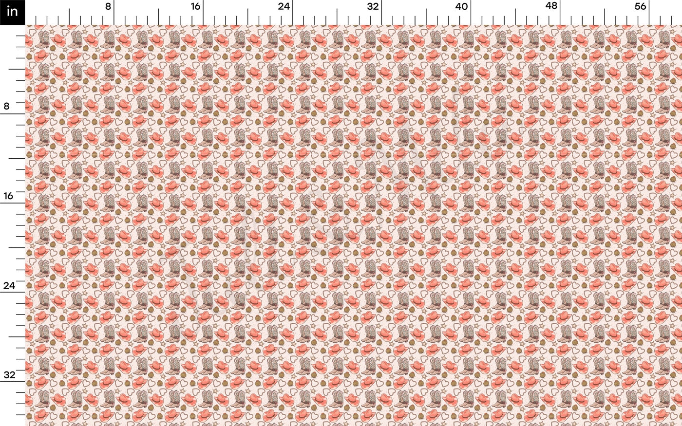 Valentines Day Bullet Textured Fabric AA1911 cowboy