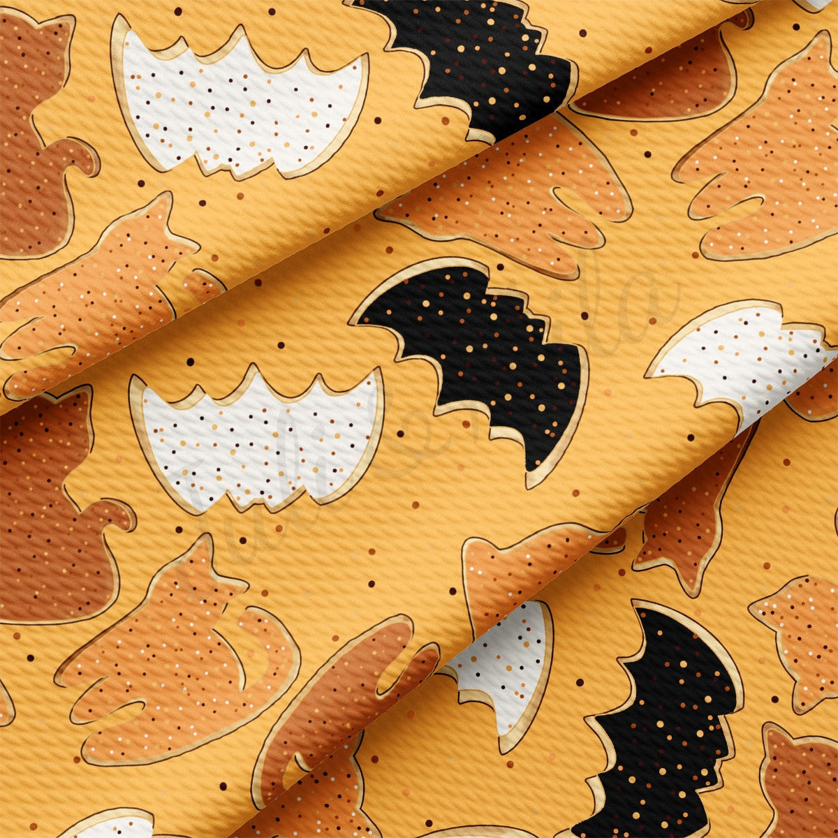 Autumn Fall Halloween Bullet Textured Fabric AA1945