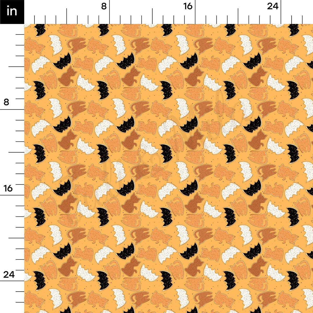 Autumn Fall Halloween Bullet Textured Fabric AA1945