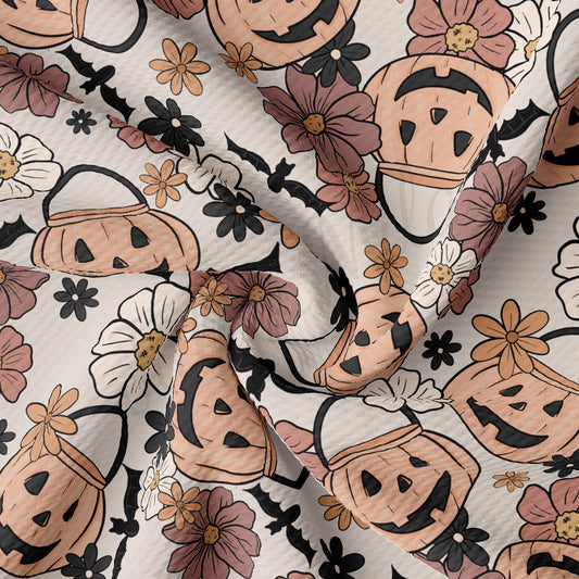 Autumn Fall Halloween Bullet Textured Fabric AA1944