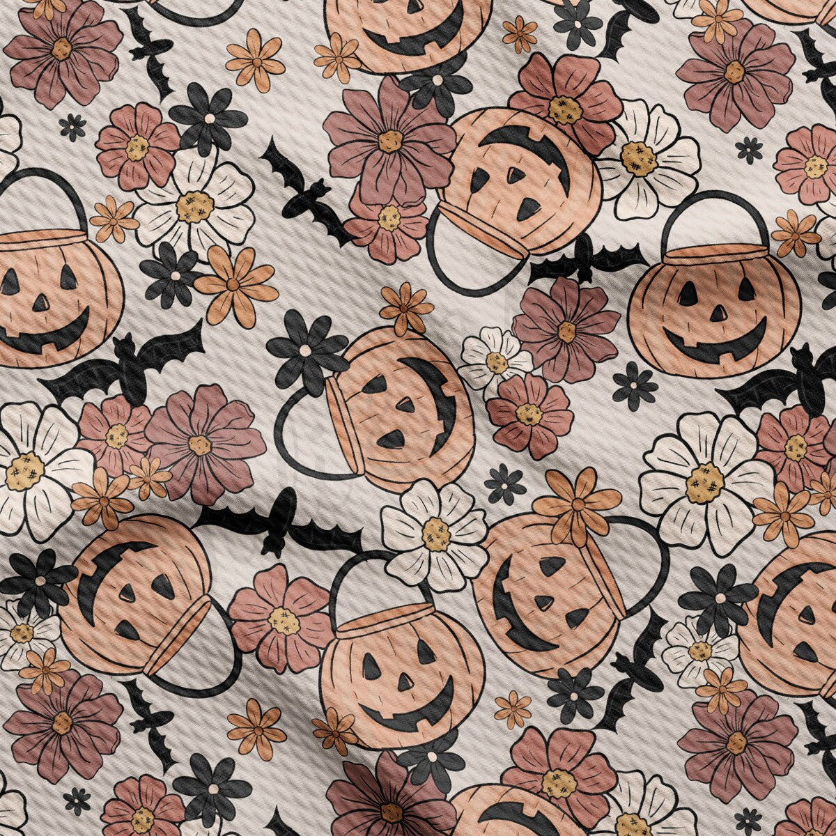 Autumn Fall Halloween Bullet Textured Fabric AA1944