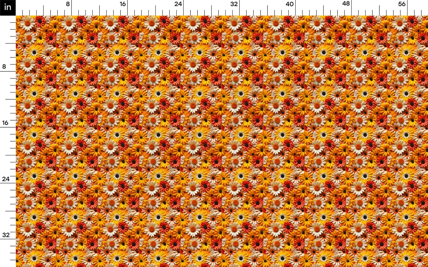 Bullet Textured Fabric AA1924 flowers Embroidery