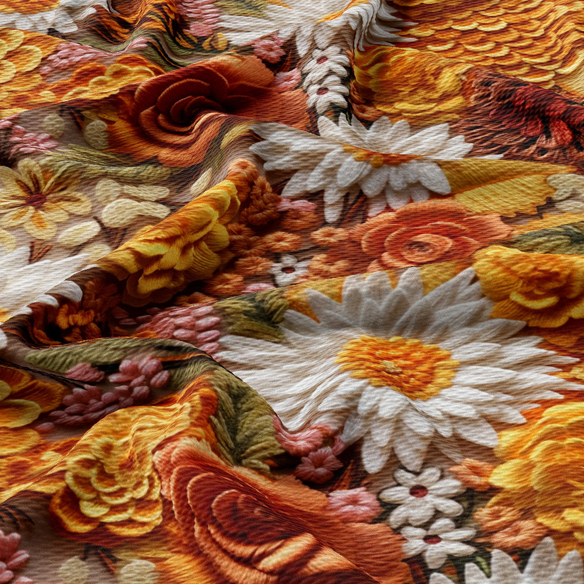 Autumn Fall Halloween Bullet Textured Fabric AA1935