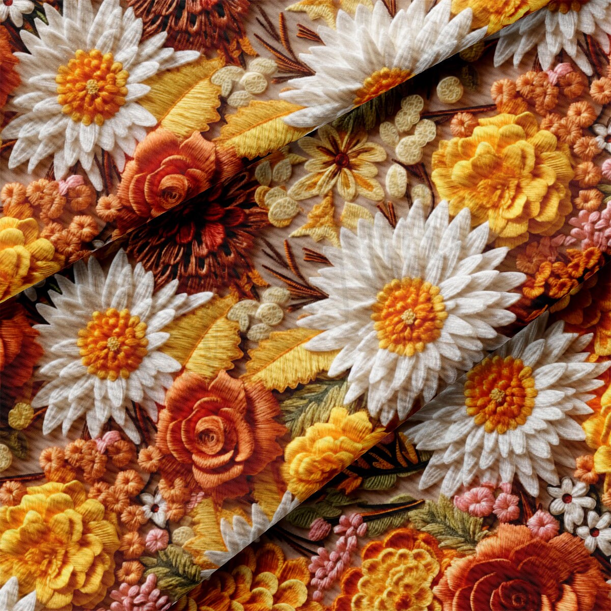 Autumn Fall Halloween Bullet Textured Fabric AA1935