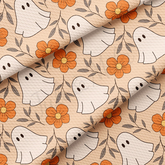 Fall Halloween Bullet Textured Fabric AA1940 ghosts