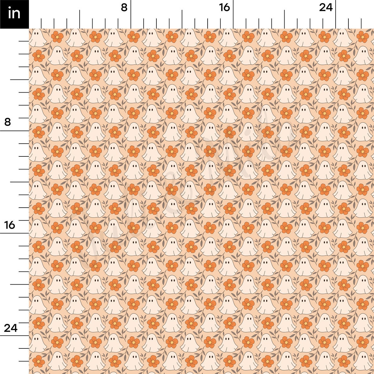 Fall Halloween Bullet Textured Fabric AA1940 ghosts