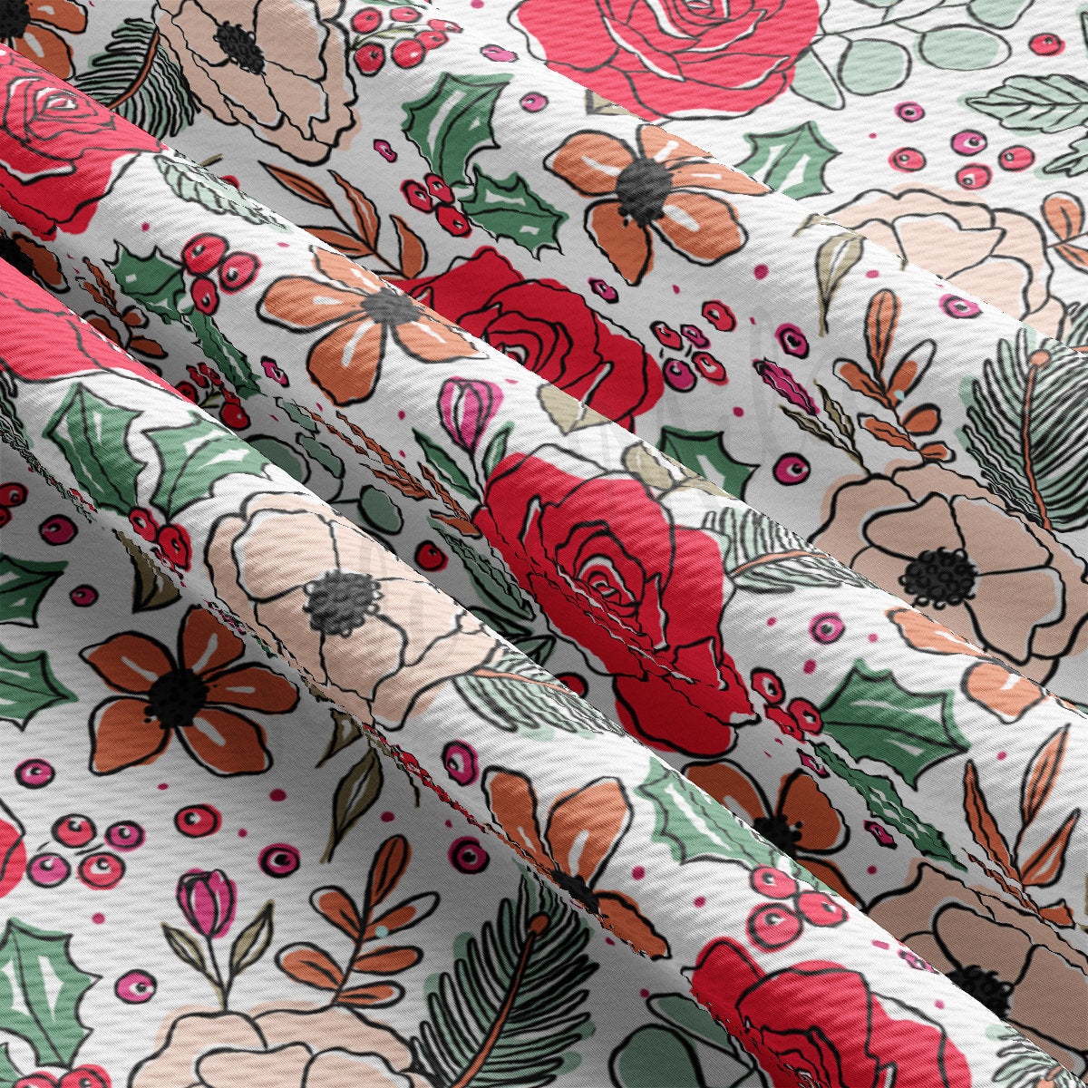 Christmas Bullet Textured Fabric AA1905