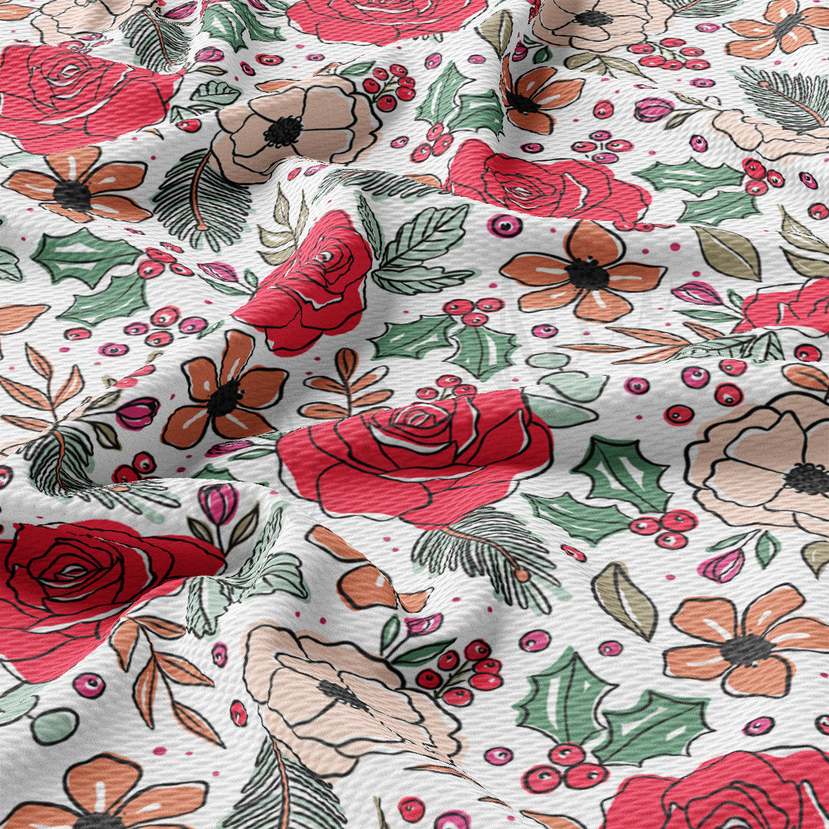 Christmas Bullet Textured Fabric AA1905