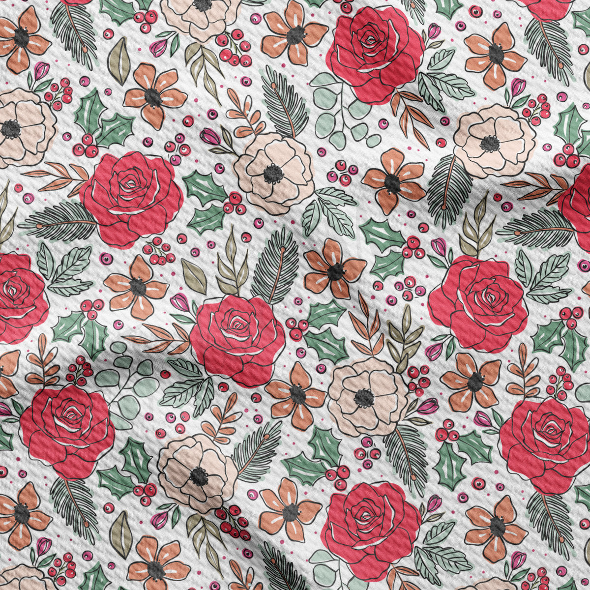 Christmas Bullet Textured Fabric AA1905