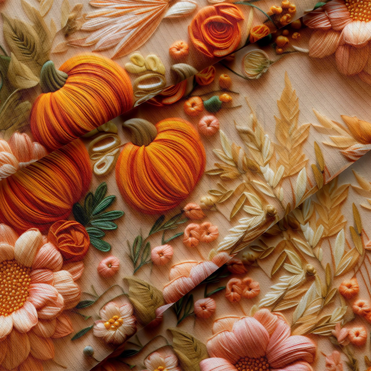 Embroidery Rib Knit Fabric RBK1932