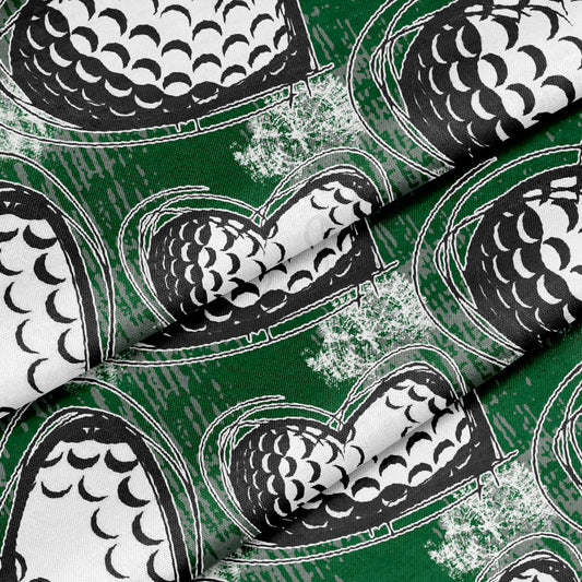 Golf 100% Cotton Fabric By the Yard Printed in USA Cotton Sateen - Cotton Printed СTN1990 Sport