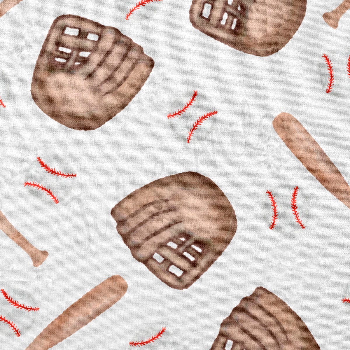Baseball 100% Cotton Fabric By the Yard Printed in USA Cotton Sateen - Cotton Printed СTN1997 Sport