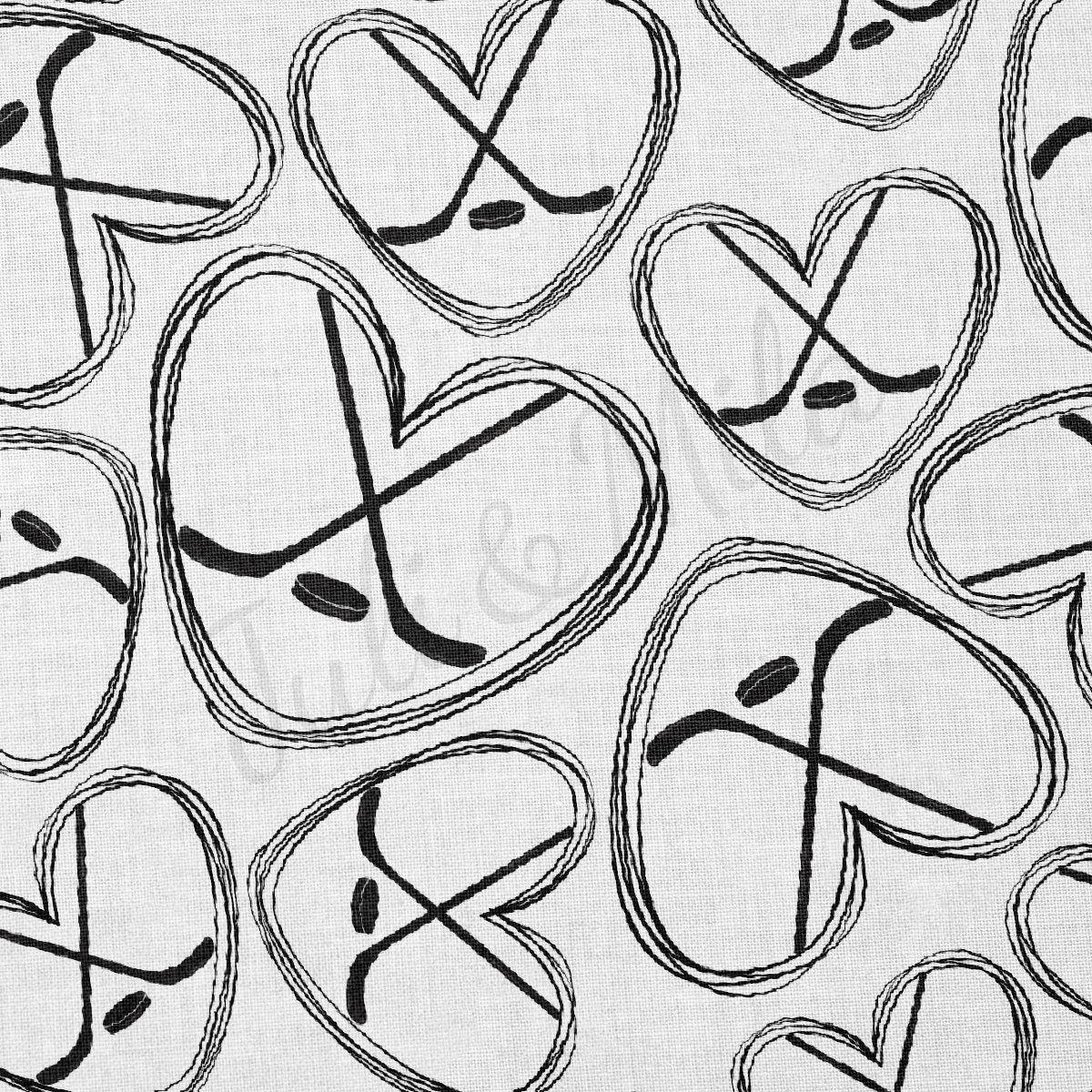 Hockey 100% Cotton Fabric By the Yard Printed in USA Cotton Sateen - Cotton Printed СTN1981 Sport