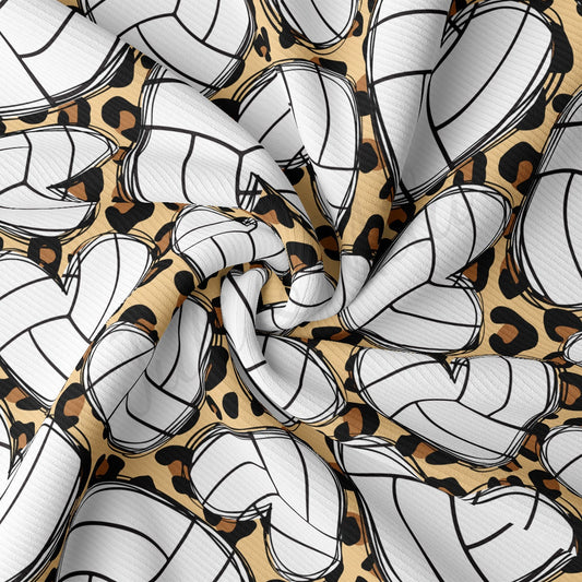 Volleyball Rib Knit Fabric RBK1996