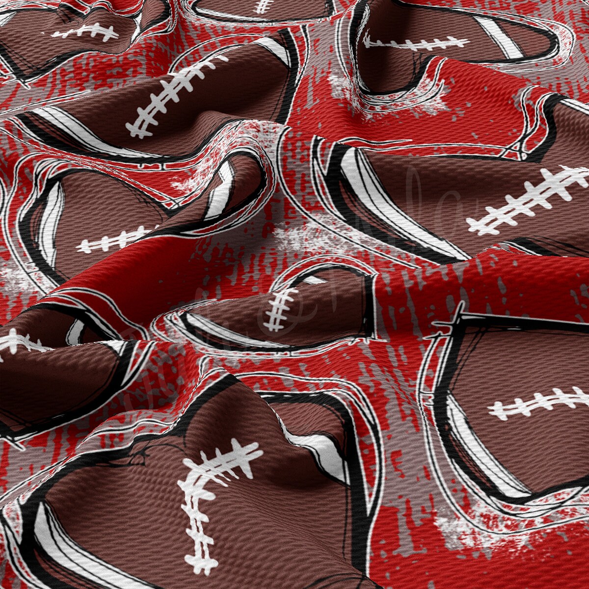 Football Bullet Textured Fabric AA1989