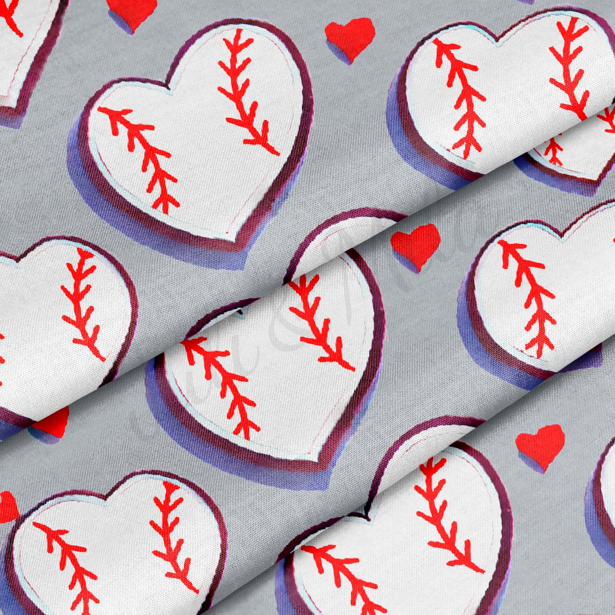 Baseball 100% Cotton Fabric By the Yard Printed in USA Cotton Sateen - Cotton Printed СTN1972 Sport