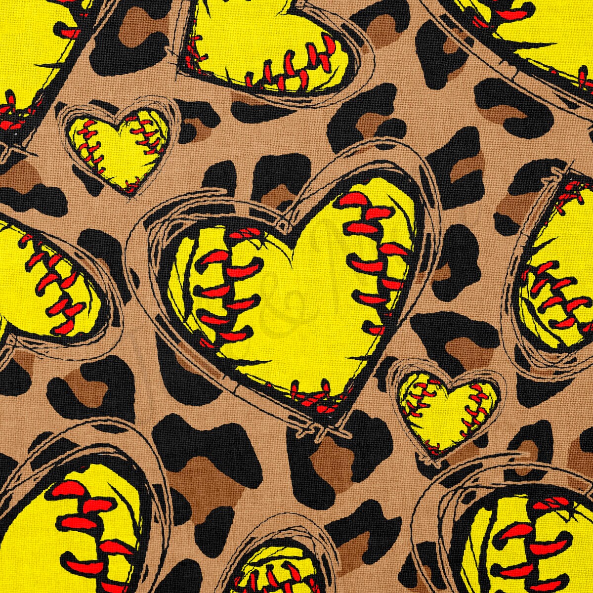 Softball 100% Cotton Fabric By the Yard Printed in USA Cotton Sateen - Cotton Printed СTN1993 Sport