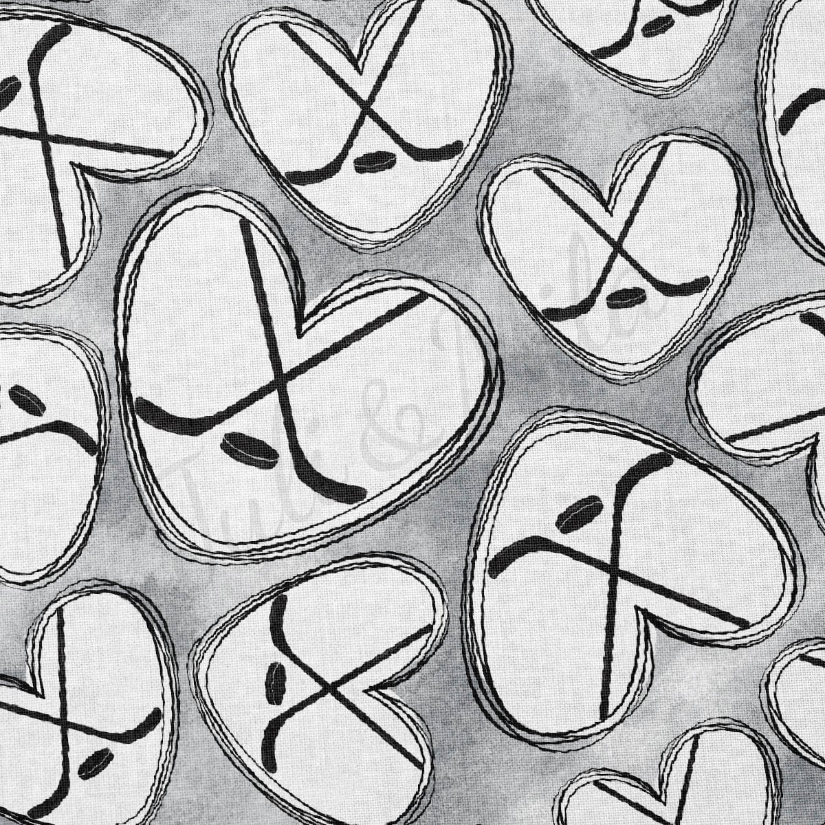 Hockey 100% Cotton Fabric By the Yard Printed in USA Cotton Sateen - Cotton Printed СTN1982 Sport