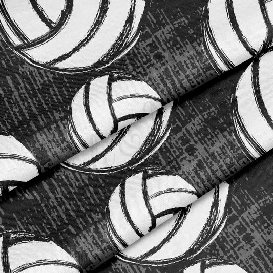 Volleyball 100% Cotton Fabric By the Yard Printed in USA Cotton Sateen - Cotton Printed СTN1987 Sport