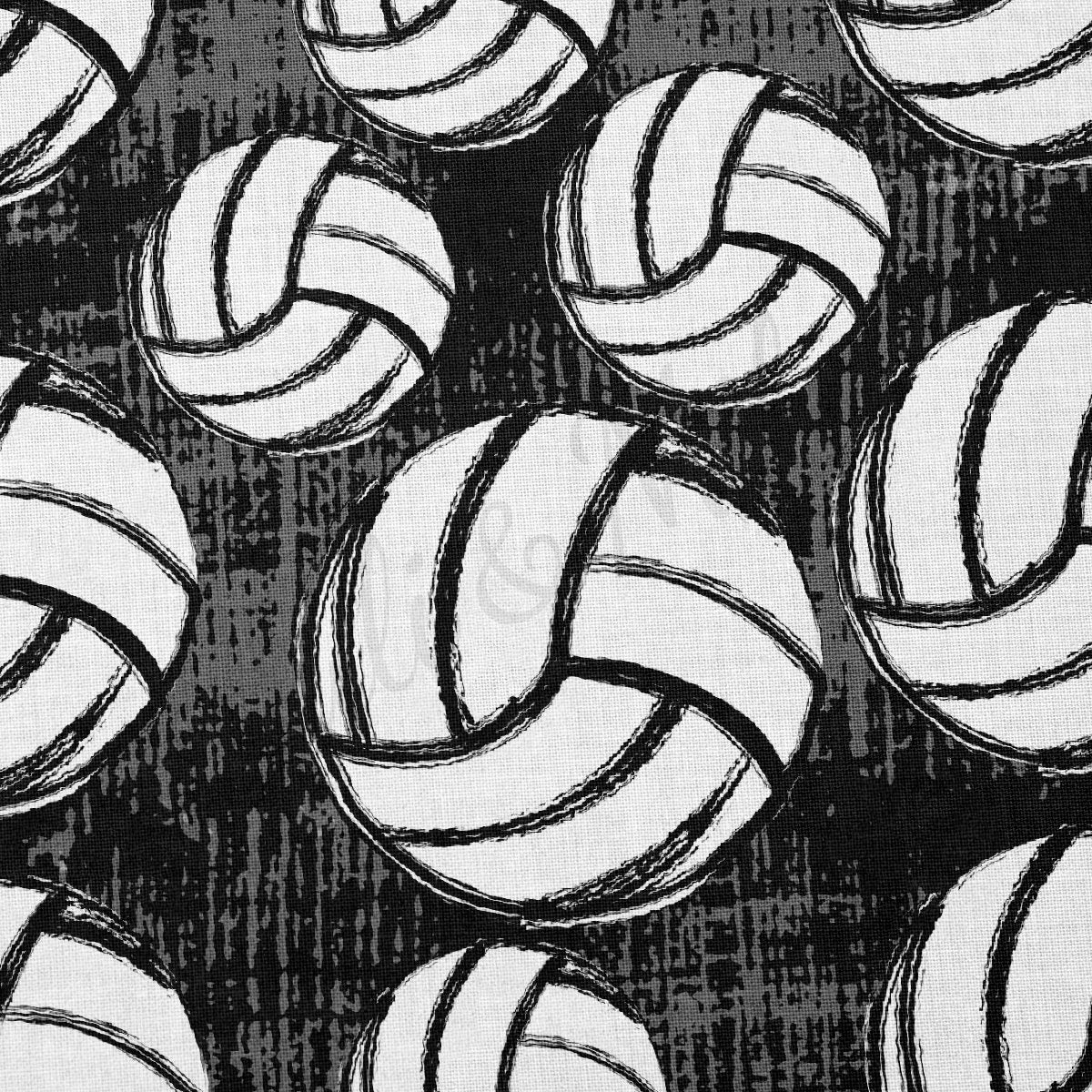 Volleyball 100% Cotton Fabric By the Yard Printed in USA Cotton Sateen - Cotton Printed СTN1987 Sport