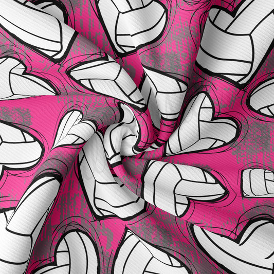 Volleyball Rib Knit Fabric RBK1992