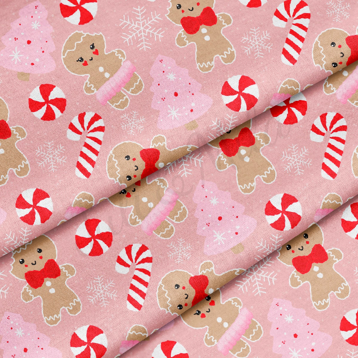 100% Cotton Fabric By the Yard Printed in USA Cotton Sateen - Cotton CNT2030 Christmas