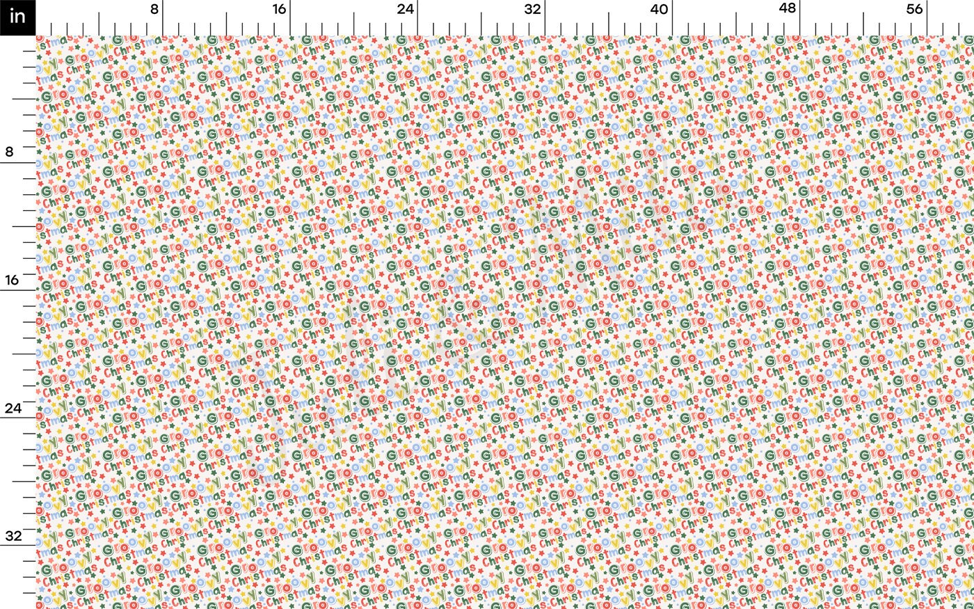 100% Cotton Fabric By the Yard Printed in USA Cotton Sateen - Cotton CNT2032 Christmas