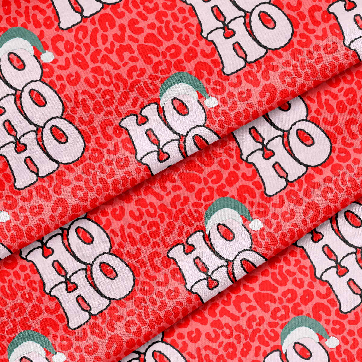 100% Cotton Fabric By the Yard Printed in USA Cotton Sateen - Cotton CNT2034 Christmas