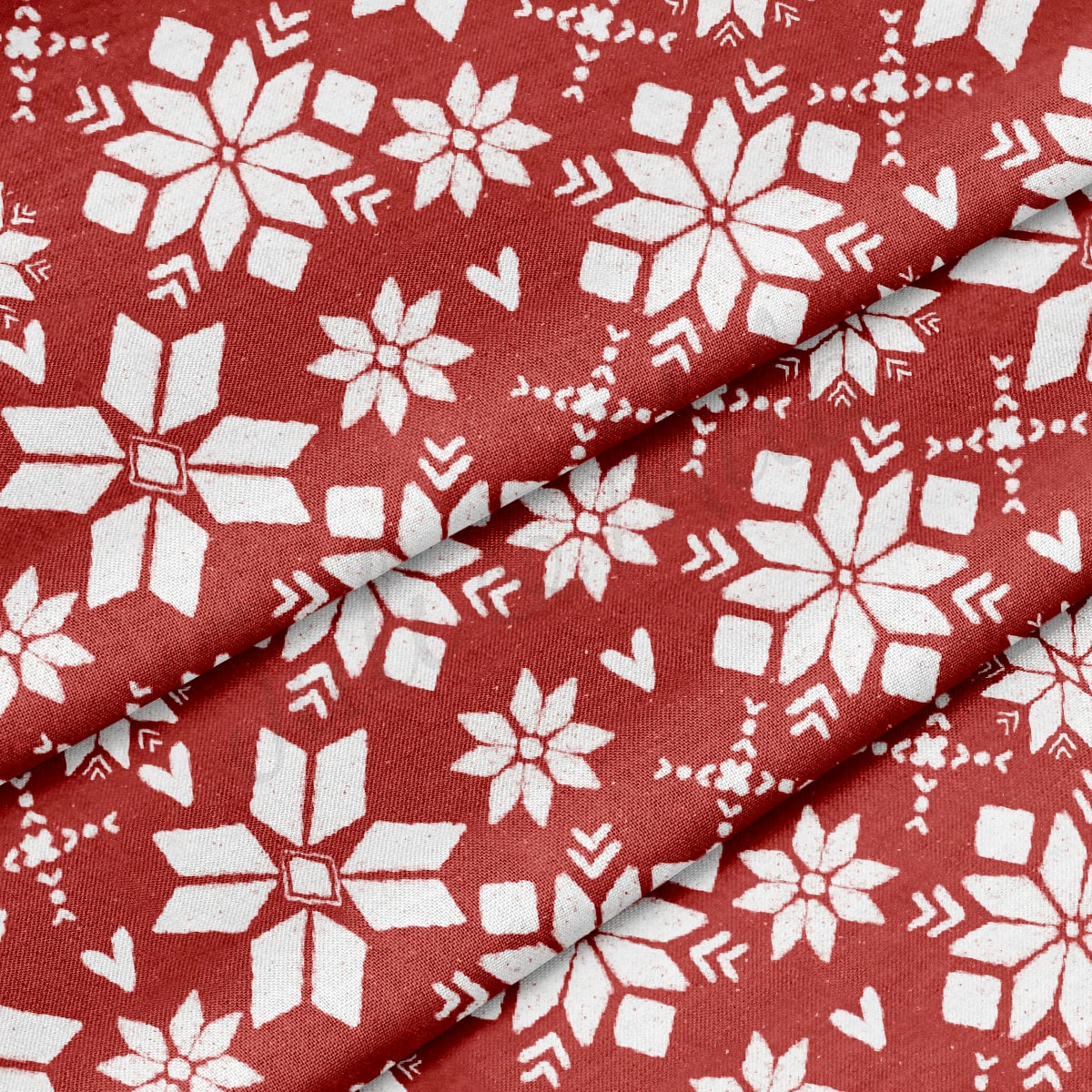 100% Cotton Fabric By the Yard Printed in USA Cotton Sateen - Cotton CNT2059 Christmas