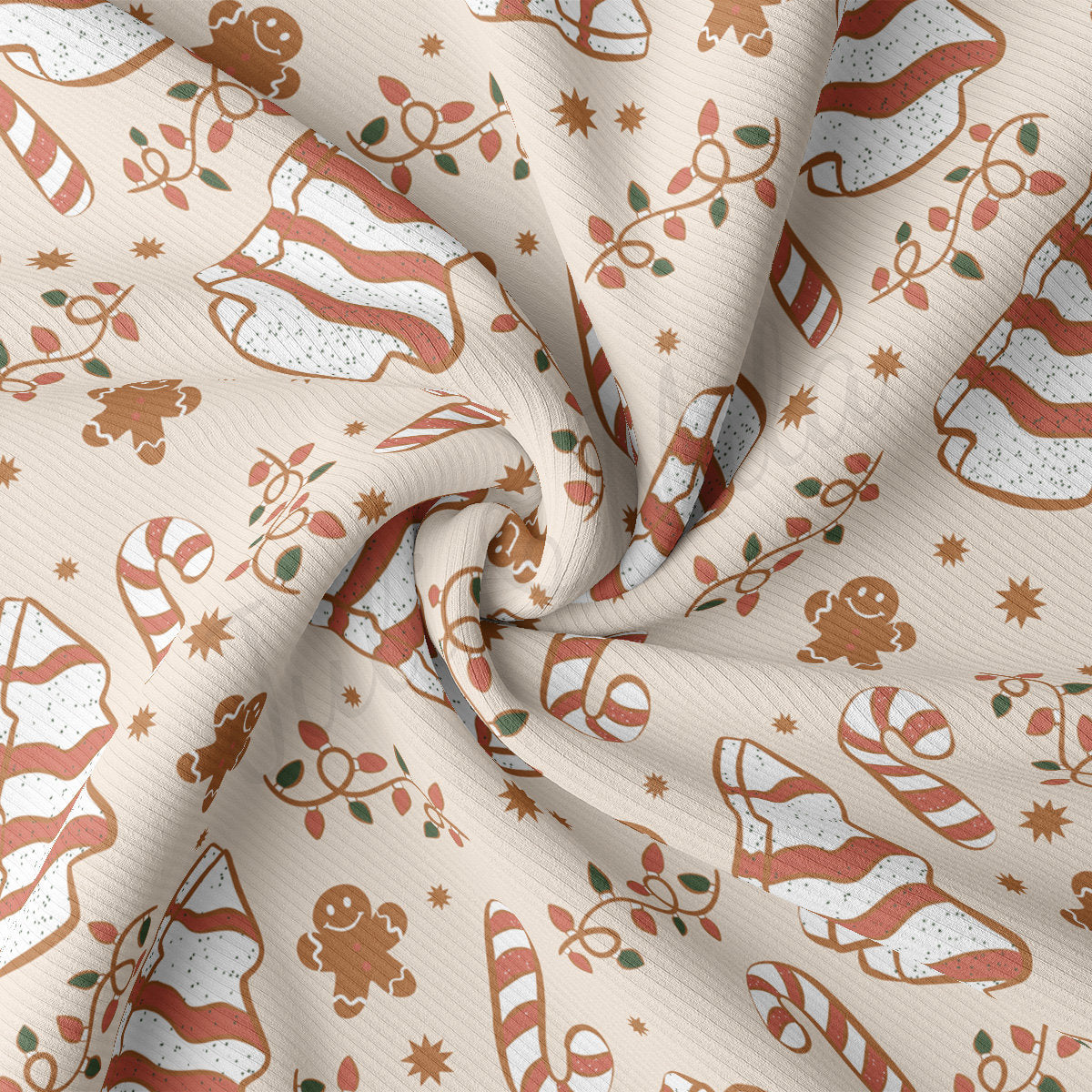 Christmas Rib Knit Fabric by the Yard Ribbed Jersey Stretchy Soft Polyester Stretch Fabric 1 Yard RBK2019