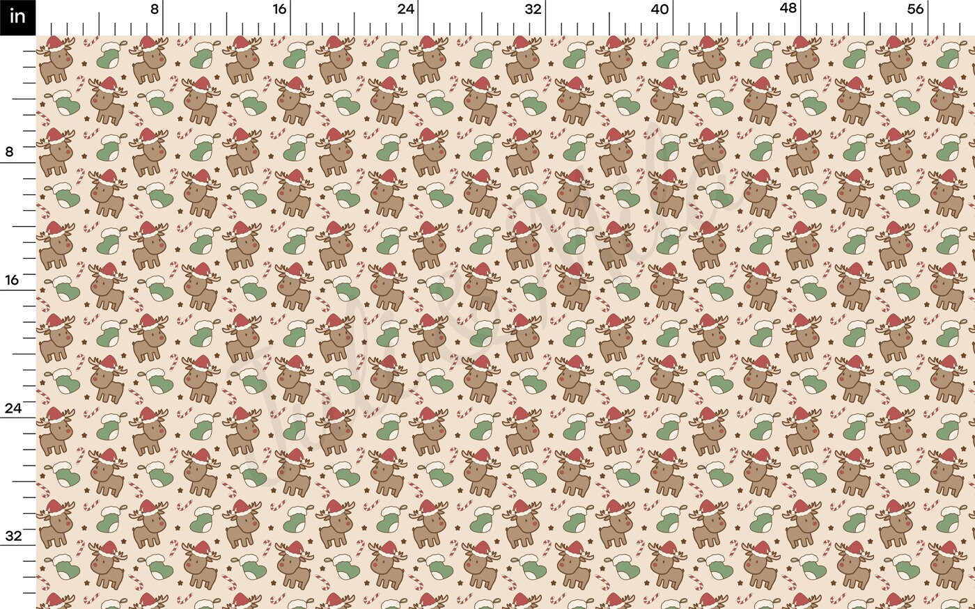 Christmas Rib Knit Fabric by the Yard Ribbed Jersey Stretchy Soft Polyester Stretch Fabric 1 Yard RBK2060